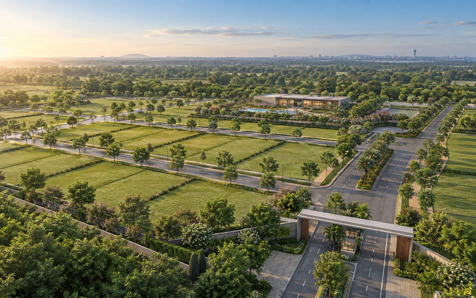 Representative View Of Adarsh Savana Phase 3 Premium Residential Plots In North Bengaluru
